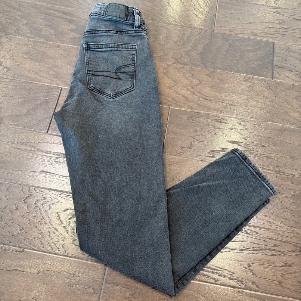 American Eagle Women’s 00 Regular Black Stretch High Rise Jeans